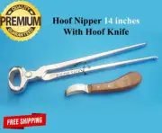14" Horse Farrier Hoof Nipper Cutter Trimmer With Hoof Knife