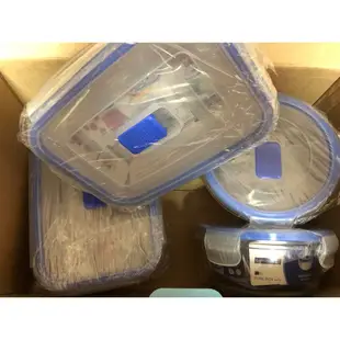 Luminarc 樂美雅 保鮮盒 純淨玻璃 4件組