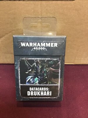Warhammer 40k 8th Edition Drukhari Datacards 8th Edition 2018 New Sealed