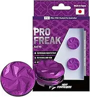 Pro Freak Aoi V2 for PS4 PS5 Switch Pro Con, World's First Stepless Height Adjustment, 0.19-0.3 inches (4.9-8 mm), Patented, Made in Japan, Compatible with Ishin Gaming Aim Ring