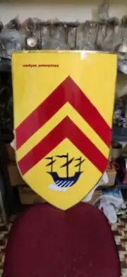 Medieval Armor Boat Design Templar Heater Shield Crusader Shield Wall Décor