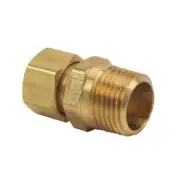 Thrifco 4401093 68-C 1/2" Comp x 3/8" MIP Lead-Free Brass Adapter