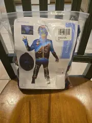 Boys Glow In The Dark Comic Book Zombie Costume Size Large 10/12 NIP