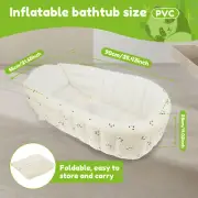 PVC Toddler Bath Tub Solid Support Inflatable Baby Bathtub Ergonomic Baby xiTbw