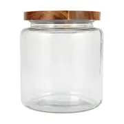 3L Glass Jar with Wood Lid