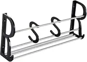 Door Hooks Organizer Easy Install No Drill Wall Mounted Storage Rack for Bathroom Slippers Shoes 50cm