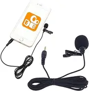 FELTECHELECTR Hands Clip Lavalier Microphone for Computer Plated Plug for Interviews Recording Gaming Video Conferencing and Podcasts