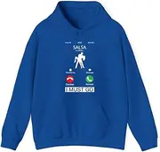 [X.Style] Salsa is Calling and I Must Go Phone Screen ds031 Hoodie Royal XL