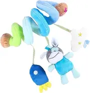 CORHAD 1PC Multifunctional Spiral Car Seat with Ringing Bell Hanging Rattle for Crib Stroller and Lightweight and for Playtime Fun