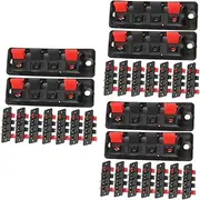 QUMIIRITY 3sets Long-Life Speaker Terminal Connector Plate Cable Holder Clips for Stereo Systems 10pcs*3
