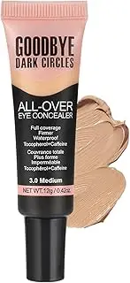 Under Eye Concealer, Lightweight Waterproof Eye Concealer 12g, Long Lasting Liquid Foundation, Natural Color Correcting Makeup