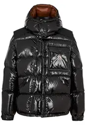 Moncler Karakorum 1954 Quilted Shell Jacket - Black - 3, Men's Designer Shell Jacket, Male - 3 3