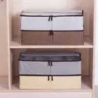Shoes Holder Transparent Cover Stackable under Bed Storage Case Fabric