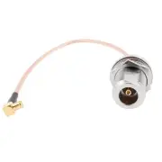 N Female to MCX Male Right Angle Adapter Connector RG316 Coaxial Cable 20cm