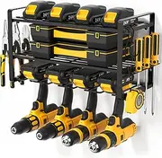 TOPSKY Power Tool Holder Power Tool Storage Tool Storage Rack Tool Storage Shelf Rack Metal Power Tool Organizer Drill Holder Wall Mount for Garage, Home, Warehouse
