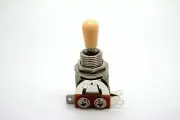 3 WAY CHROME TOGGLE SWITCH AND IVORY TIP FOR GIBSON EPIPHONE LES PAUL & SG