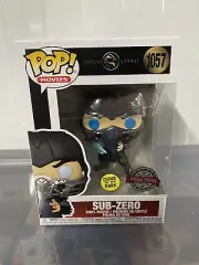 Mortal Kombat Sub-Zero Funko Pop! Vinyl #1057 Glow In The Dark Special Edition