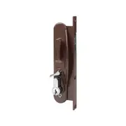 Rolltrak Brown Keyed Sliding Screen Door Lock