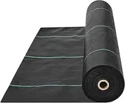VEVOR 13FTx60FT Premium Heavy Duty Weed Barrier Landscape Fabric, 5OZ Woven Geotextile Fabric Under Gravel, High Permeability for Weed Blocker Weed Mat, Driveway Fabric, Weed Control Garden Cloth