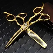 Hair Cutting Shears, 6 Inch Professional Barber Shop 9Cr d Hair Scissor 25-30% V- Thinning Scissors Cutting Clipper Haircut Trim Shears Set