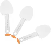 CHICAMPERA 3pcs Non-Stick Rice Spoon: Rice Paddle Spoon - Standing Rice Spatula - Suction Cup Rice Server - Upright Rice Scooper for Home Kitchen and Restaurant Serving