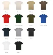 10x AS Colour Bulk T-SHIRT Tubular Block Tee - IS Collar print / S - 3XL RRP$28