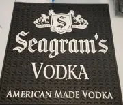Seagram's Vodka Rubber bar Spill Mat 16x16.