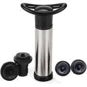 Wine Saver Pump with 4 Vacuum Bottle Caps Made of Stainless Steel Wine Saver Vacuum Pump Preserver for Kitchen Bar