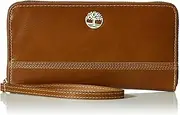 [Timberland] Women's Leather RFID Zip Around Wallet Clutch with Wristlet Strap