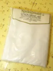Vintage Springmaid Marvelaire No Iron Double Flat Sheet USA Made White