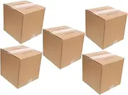 ARTIBETTER 5pcs Strong Square Cardboard Packing Boxes for Moving Small Shipping Boxes Multi Purpose Corrugated Design Storage for Packing Shipping Needs