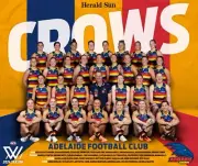 2024 ADELAIDE CROWS AFLW BIG 420mm FOOTBALL TEAM POSTER,BARGAIN,1