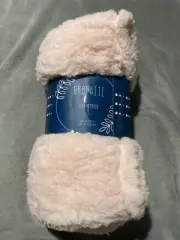 Graphite Light Pink Super Soft Plush Sherpa Throw Blanket 50" x 60"