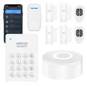 Alarm System Home Security GRSICO Wireless Home Alarm Kit 9 Piece WiFi Alarm Sy