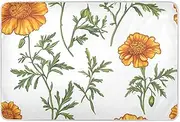 Yellow Marigolds White Extra Large Resuable Changing Pad Covers Water Resistant Baby Diaper Changing Pad Portable Diaper Pads for Children Adults Pets 52" L x 34" W