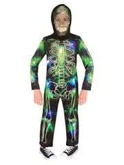 Rubies Spooky Glow In The Dark Skeleton Spooky Boys Dress Up Costume