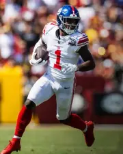 Malik Nabers Running Action New York Giants 8x10 NFL Football Photo