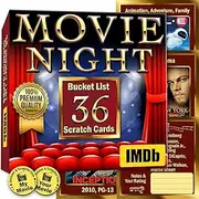 Movie Night Supplies: Scratch-Off Cards - Unique Gift Ideas for Film Lovers: Ideal for Date Night, Couple Gifts Or Family Get-Together