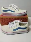 Vans Vault OG Old Skool LX Canvas Ivory White & Blue 4.5 Men / 6 Womens Shoe