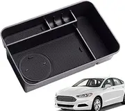 Center Console Organizer Tray - Car Console Storage Box Organizer Tray - Automotive Organization Container for Sunglasses Small Items Wallet Card Coin Keys Phones
