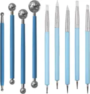 Dotting Tools, Silicone Clay Sculpting Tool, Ceramic Clay Ball Stylus Dot Pai...