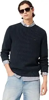 [Lacoste] Men's Essential Cotton Rib Crew Neck Knit