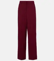 [Stella McCartney] Stella McCartney Wool straight pants AU 10 burgundy