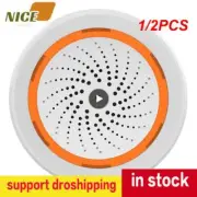 1/2PCS Tuya Smart Sound Light Siren Sensor 90dB Life Siren Home Security System