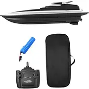ORFOFE 1 Set High Speed Remote Control Racing Boat Electric Boat Plaything for Pool Beach and Lake Fun Present for and Eye Catching Design