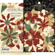 GRAPHIC 45 ~ LETTERS TO SANTA ~ Flower Assortment ~ 48 Pieces