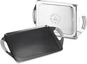 MAGEFESA Prisma – 10.8 inches Teppanyaki Griddle pan, Made in 18/10 Stainless Steel, Triple Layer Non-Stick, for All Types of Kitchens, Induction, Dishwasher and Oven Safe up to 392 ºF