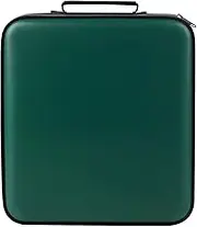 CD Case DVD Holder Storage: 320 Capacity DVD Case Organizer Large CD Storage Protective DVD Binder CD Wallet Portable Disc Holder Folder Blu Ray Album Sleeves Hard CD Carrying Bag for Car (Dark Green)