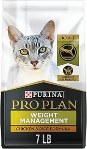 Purina Pro Plan Weight Control High Protein Dry Cat Food, Focus Weight Management Chicken & Rice Formula - 7 lb. Bag