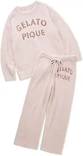 gelato pique(ジェラート ピケ) PWNT251133 Women's Powder Pullover & Long Pants